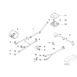 Podstawa B+ klemy akumulatora BMW E38 E39 730i 735i 740i 535i 540i M5 - 12521702102