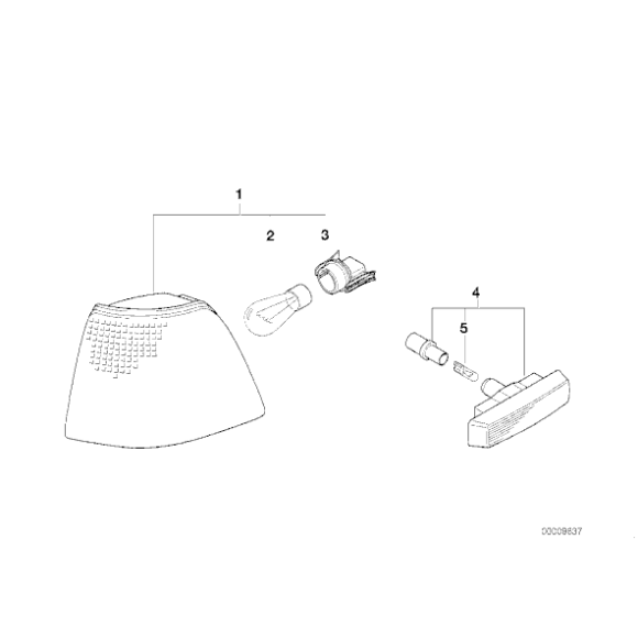 Lampa kierunkowsk. dod., lewa, biała - 82199404387