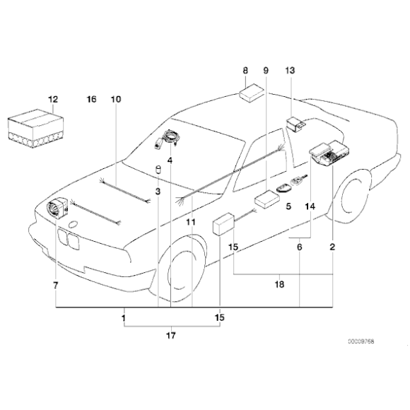 Obudowa pilota radiowego BMW E32 E34 E36 DESIGN 3,2KN - 82929404884