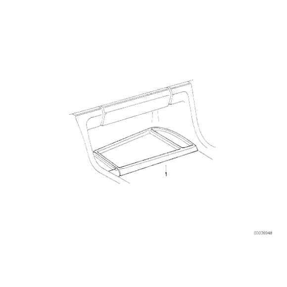 82119413236 Schowek BMW E32 E34 730i 735i 740i 750i 518i 520i 524i 525i 530i 535i M5 - 82119413236 - Części oryginalne BMW Łódź | Sklep internetowy BMW