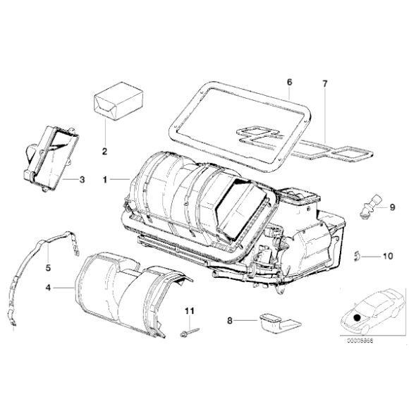 64111370998 Przewód odpływu skroplonej wody BMW E30 Z3 316i 318i 318is 320i 323i 324d 324td 325e 325ix 325i M3 - 64111370998 - Części oryginalne BMW Łódź | Sklep internetowy BMW