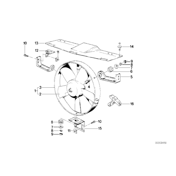 Uchwyt dolny BMW E28 518 520 524 525 528 535 - 17401371038