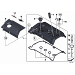 Mocowanie uchwyt zamka pokrywy zaworów MINI R55 R56 R57 R58 R59 R60 R61 - 11127589618