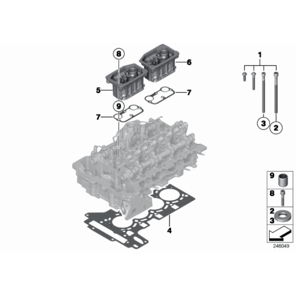 Uszczelka głowicy F10 E84 X1 F15 F22 F20 F25 F30 F32 125 320 328 420 428 X3 228 528 - 11127620697