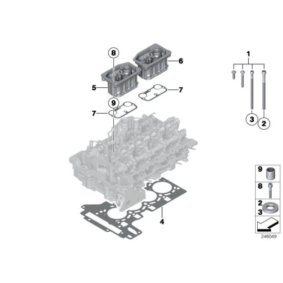 Uszczelka głowicy F10 E84 X1 F15 F22 F20 F25 F30 F32 125 320 328 420 428 X3 228 528 - 11127620697