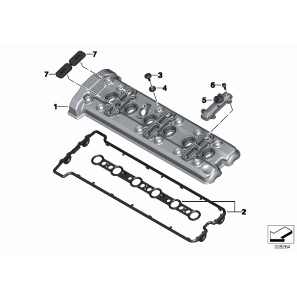 Uszczelka pokrywy zaworów BMW K48 K61 K1600GT K1600GTL K1600Bagger - 11127728760