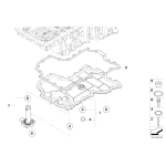 Uszczelka miski BMW E70 E71 F01 F07 F10 F11 F12 F13 F15 F16 F85 F86 650iX 550iX 750iX M - 11137570706
