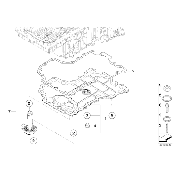 Uszczelka miski BMW E70 E71 F01 F07 F10 F11 F12 F13 F15 F16 F85 F86 650iX 550iX 750iX M - 11137570706