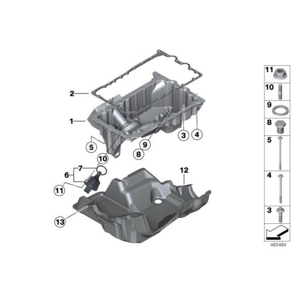 11137627511 Uszczelka miski BMW F10 E84 X1 F15 F22 F25 F30 F32 320 328 420 428 X3 228 528 - 11137627511 - Części oryginalne BMW Łódź | Sklep internetowy BMW