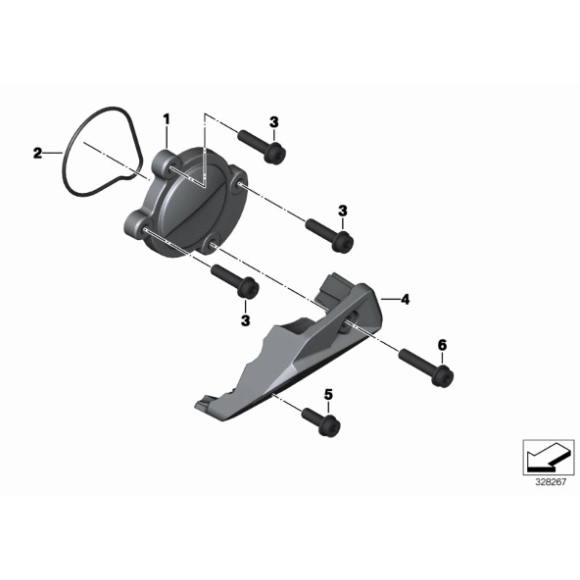 Uszczelka pokrywy wału korbowego BMW K48 K61 K1600GT K1600GTL K1600Bagger - 11147720969