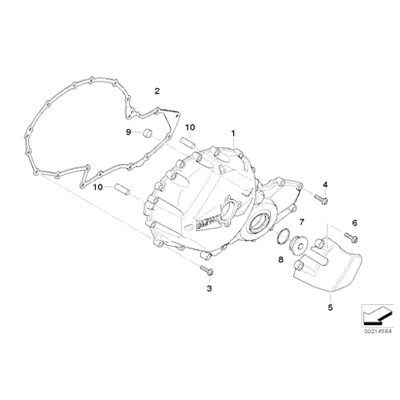 Uszczelka pokrywy silnika BMW K40 K43 K 44 1200 1300 - 11147727974