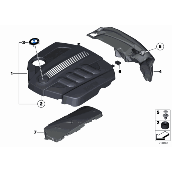 11147810838 Osłona przeciwdźwiękowa silnika BMW E84 E90 F07 F10 F20 F21 F30 F36 R55 R56 R57 R58 R59 R60 R61 - 11147810838 - Części oryginalne BMW Łódź | Sklep internetowy BMW