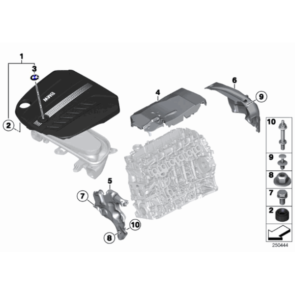 Osłona akustyczna silnika przednia BMW F01 F06 F07 F10 F12 F20 F30 F36 730d 740d 640d 520d 530d 535d 120d 125d 325d 330d - 11148