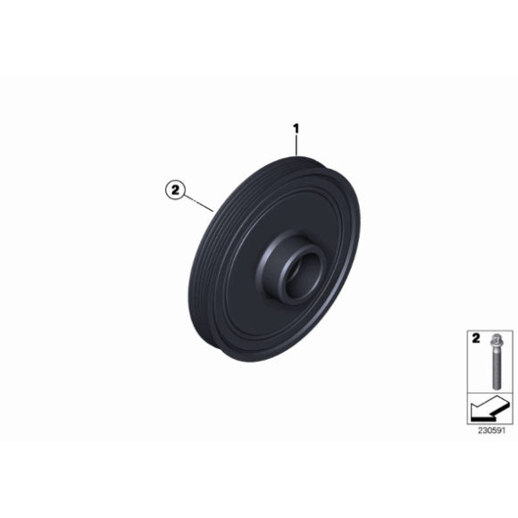 Koło pasowe MINI R55N R56N R57N R58N R59N R60N R61N 1,6 2,0 - 11238511320