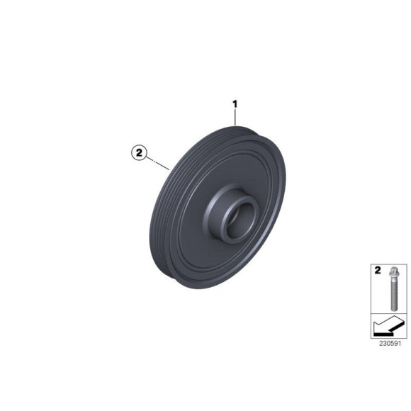 Koło pasowe MINI R55N R56N R57N R58N R59N R60N R61N 1,6 2,0 - 11238511320