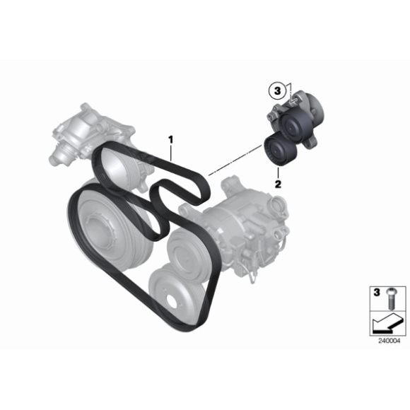 Koło pasowe wału BMW X1 E90 F07 F10 F20 F25 F30 114 116 118 120 316 318 320 520 518 - 11238512072