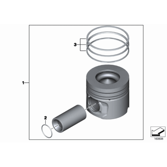 Kpl. pierścieni tłokowych BMW E70N E71 E90N F01 F07 F10 30dX 40dX 325d 330d 730d 740d 530d 535d 525d N57 - 11257811793