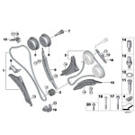 11317605193 Łańcuch rozrządu z szyną napinającą BMW F01 F06 F07 F10 F12 F15 G11 750i 50iX 650i 550i M5 M6 X5 M X6 M N63N - 11317605193 - Części oryginalne BMW Łódź | Sklep internetowy BMW