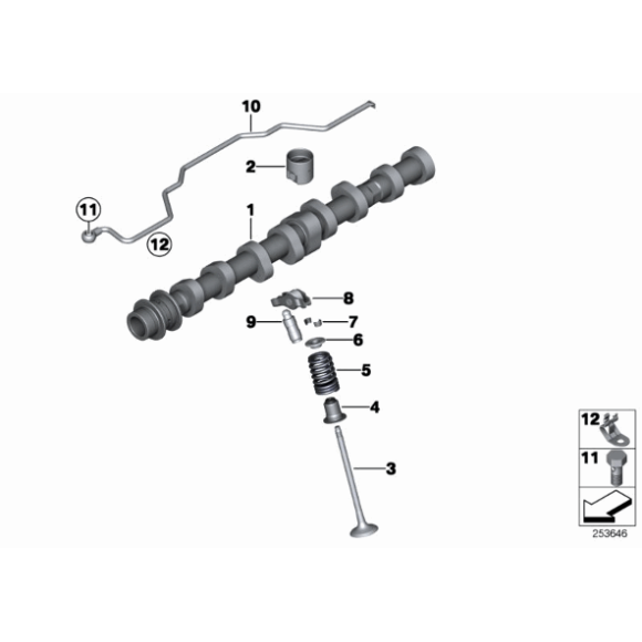 Uszczelniacze zaworowe BMW E84 X1 F10 F11 F15 F20 F21 F30 F31 F45 F48 MINI F54 F55 F56 F57 F60 i8 - 11340038720