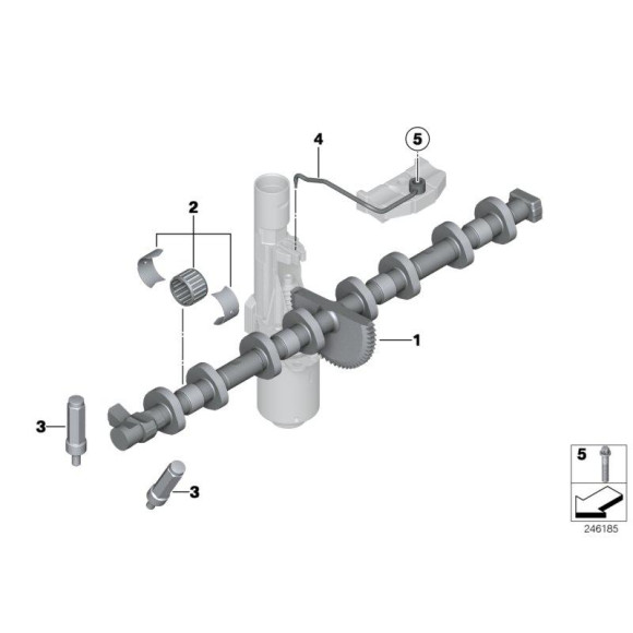 Łożysko igiełkowe wałka BMW E46 E53 E60 E61 E63 E65 E70 E81 E83 E84 E87 E90 E91 F01 F06 F07 F10 F11 F12 F15 F20 F30 F36 - 113776