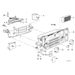 Dioda podświetlenie panelu środkowego BMW E24 628 633 635 M635 M6 - 64111372437