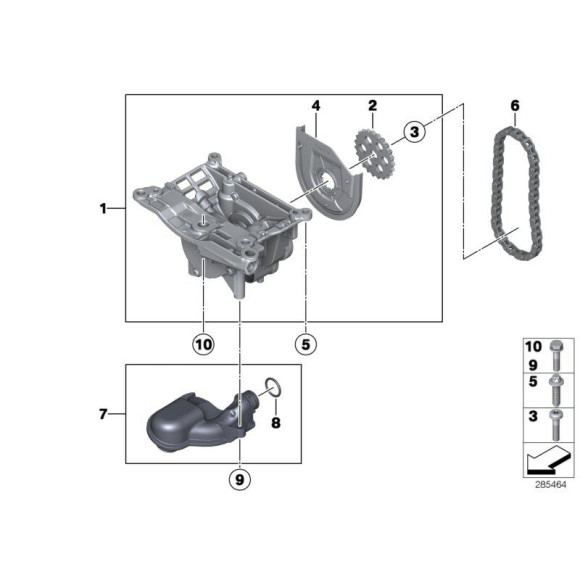 11417823427 Osłona pompy olejowej BMW E70 E71 E84 E90 E91 F01 F02 F07 F10 F20 F21 F30 F31 F32 F34 F36 R55 R56 R57 R58 R59 R60 - 11417823427 - Części oryginalne BMW Łódź | Sklep internetowy BMW