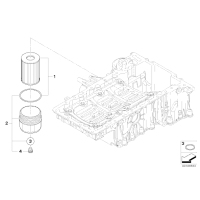 Kpl. wkład filtra oleju - 11427600089