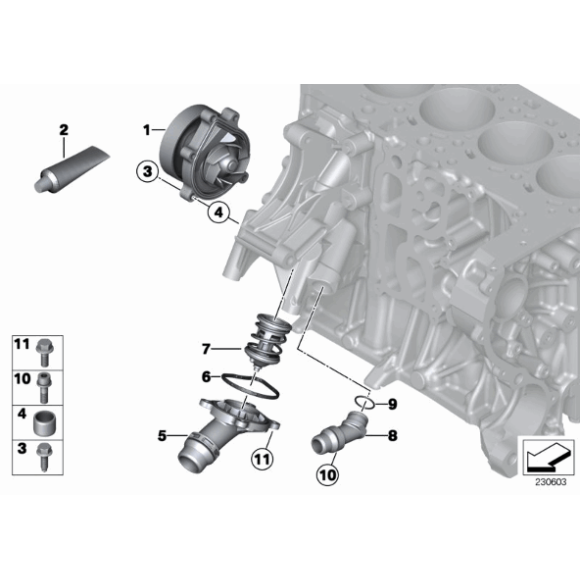 Obudowa termostatu MINI R55N R56N R57N R58 R59 R60 R61 - 11518512445