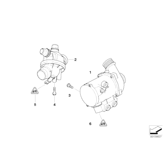 Termostat BMW F01 F06 F07 F10 F11 F12 535i 640i 740i - 11537601159