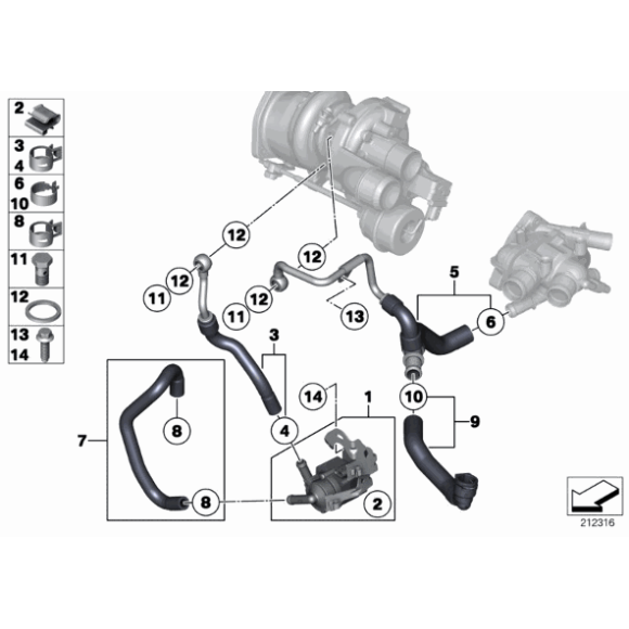 Pompa wody dodatkowa MINI R55 R56 R57 R58 R59 R60 R61 Cooper - 11537630368