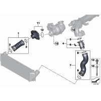 Przewód powietrza doładowującego - 11618506359