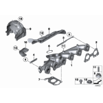 Uszczelka kol. wydechowy BMW E70N E71 F01 F06 F07 F10 F11 F12 F15 F16 F25 F30 F31 F32 F36 - 11627805457