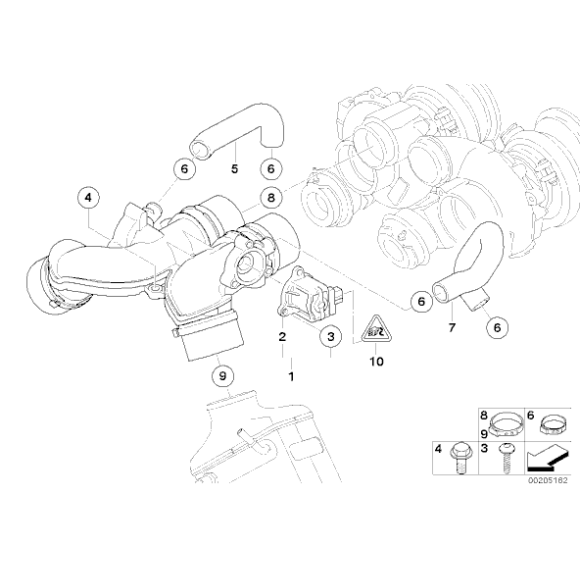 Elektrozawór BMW E90 E87 F10 F01 F07 - 11657601058