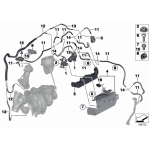 11658515511 Uchwyt turbosprężarki BMW E84 F10 F15 F20 F11 F21 F30 F32 F34 F33 F22 125d 225d 325d 425d 525d 525dX 25dX - 11658515511 - Części oryginalne BMW Łódź | Sklep internetowy BMW