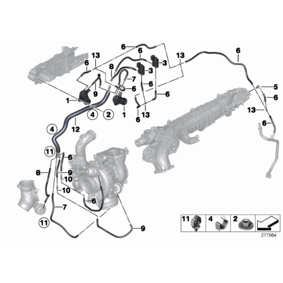 11658518875 Osłona termiczna turbosprężarki BMW F01N F06 F07 F10 F11 F12 F13 F15 F25 F26 F30 F31 F32 F34 F36 - 11658518875 - Części oryginalne BMW Łódź | Sklep internetowy BMW