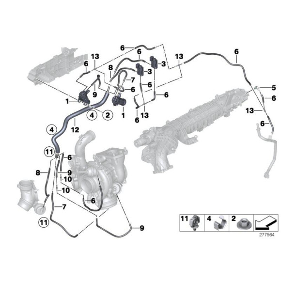 11658518875 Osłona termiczna turbosprężarki BMW F01N F06 F07 F10 F11 F12 F13 F15 F25 F26 F30 F31 F32 F34 F36 - 11658518875 - Części oryginalne BMW Łódź | Sklep internetowy BMW