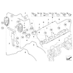 Przetwornik ciśnienia BMW E60N E61N E70N E71 E82 E90 E91 E92 F01 F07 F10 F11 F12 135i 335i 535i 550i 750i 650i - 11747626350