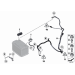 Przewód akumulatora minus IBS BMW E60 E61 E70 X5 E71 X6 E93 MINI R55 R56 R57 R58 R60 R61 - 12427603567