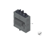 Zintegrowany moduł zasilania bezpieczniki BMW E53 X5 E60 E61 E63 E64 E65 E66 - 12527510638