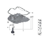 Czujnik poziomu oleju BMW X5 E60 E63 E65 E70 E81 E83 E87 X1 E90 E91 F01 F07 F10 F13 F25 - 12617607910