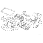 Uszczelka obudowy klimatyzacji BMW E31 E32 E34 - 64111374357