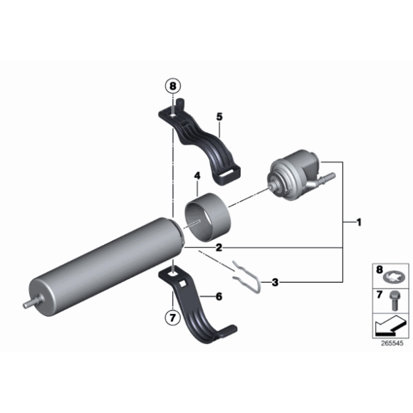 Wkład filtra paliwa - 13328511053