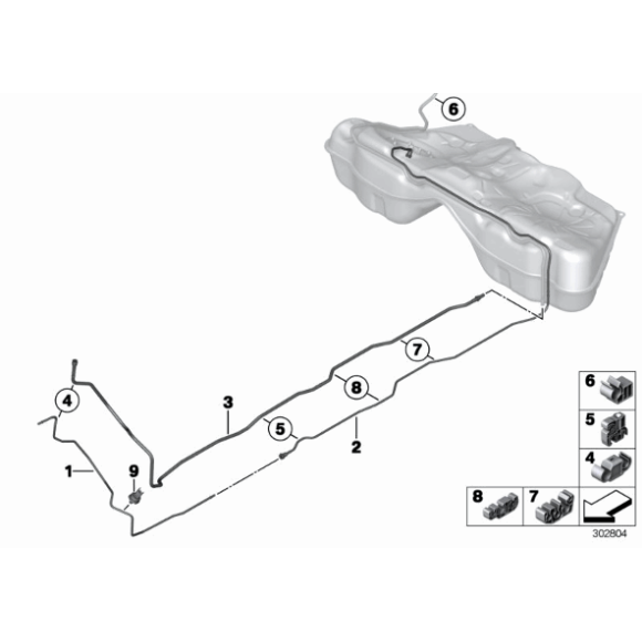 Czujnik niskiego ciśnienia paliwa BMW E60 E70 E90 E91 F01 F07 F10 F11 F12 F80 F90 - 13537622231