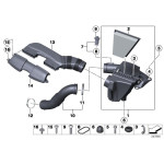 Kanał dolotowy filtra powietrza BMW E84 X1 16i 20i 28i 28iX 20iX - 13717588279