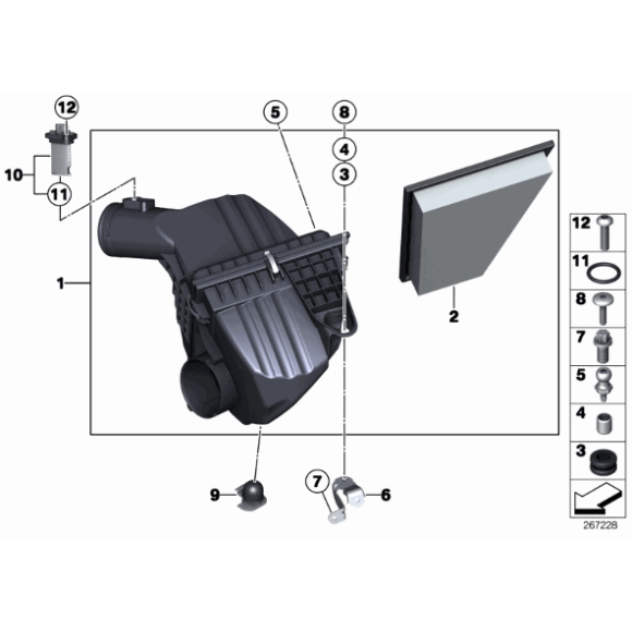 Odbojnik gumowy BMW F01 F02 F06 F10 F11 F12 F13 F25 X3 F26 X4 13717590596 13717590596 Części oryginalne BMW Łódź | Sklep internetowy BMW