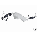 Kanał dolotowy powietrza BMW F20 F21 F22 F23 F30 F31 F32 F33 F34 F36 - 13717597585