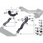 Przewód powietrza doładowania BMW F20 F21 F22 F23 F25 F26 F30 F31 F32 F33 F36 F87 - 13717604033