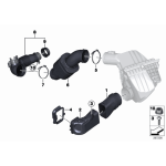 Przewód powietrza BMW E84 X1 F07 F10 F11 F15 F16 F20 F21 F30 F31 F33 F36 - 13717605638