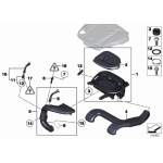 Rurka powietrza oczyszcz. odma BMW E70N X5 E71 X6 F25 X3 30dX - 13717812059