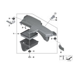 Wspornik filtra powietrza BMW F20 F21 F22 F23 F30 F31 F32 F33 F34 F36 F80 F82 F83 F87 - 13718507322